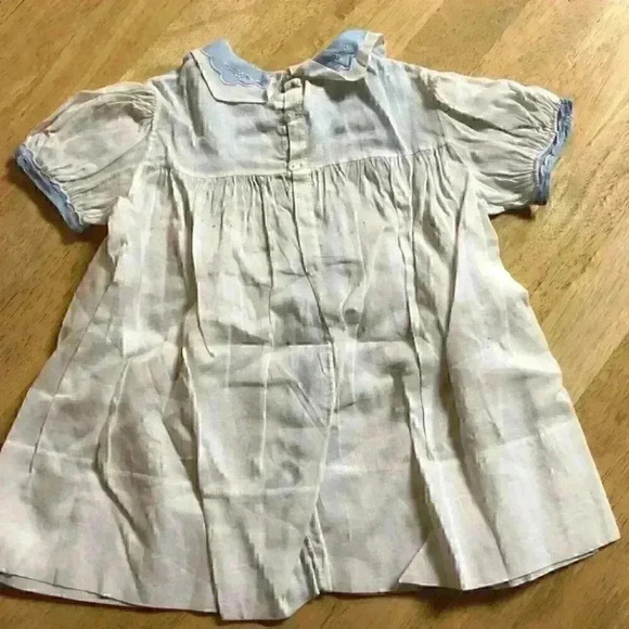 Antique dress infant blue white - Picture 6 of 6
